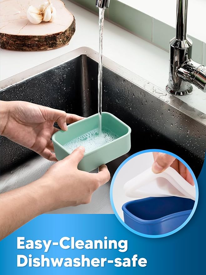 8 PCS 1 Cup Silicone Freezer Molds with Lid, 8oz Silicone Soup Freezer Molds Meal Prep Containers Reusable Food Preserving Tray Ice Trays for Soups Sauces Stews