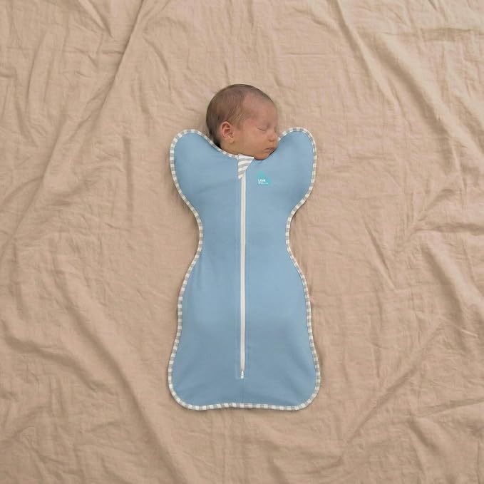 Love to Dream Swaddle UP, Baby Sleep Sack, Self-Soothing Swaddles for Newborns, Improves Sleep, Secure Fit Helps Calm Startle Reflex, Newborn Essentials for Baby, Tiny 4.4lbs, Dusty Blue