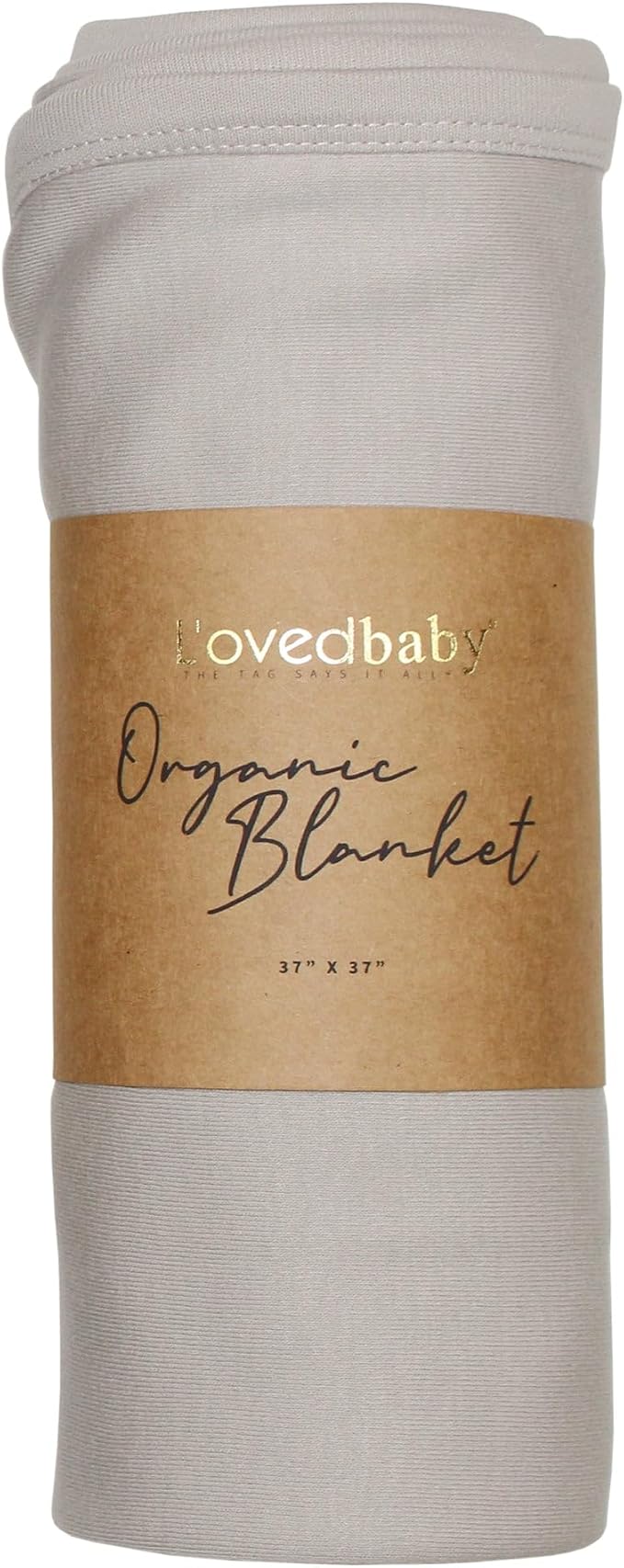 L'ovedbaby Unisex Baby Organic Cotton Swaddle Blanket, GOTS Certified, 37" x 37" Super Soft & Hypoallergenic