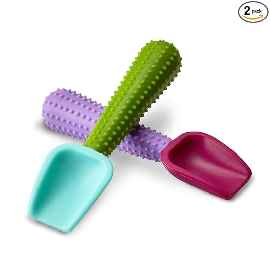 GoSili Silicone Spoon Set, Nontoxic and Dishwasher Safe, 2 Count