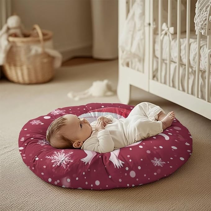 Christmas Axolotl Stretchy Nursing Pillow Covers Breast Feeding Pillows Covers for Moms Ultra Soft Snug Fits On Infant Nursing Pillow Nursing Pillow Case for Newborn