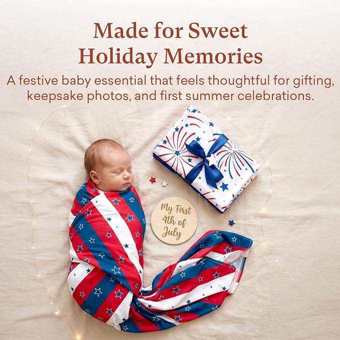Premium 4-Pack Swaddle Blankets for Babies-Soft Lightweight 47"x47" Receiving Blanket, for Swaddling, Newborn Essentails
