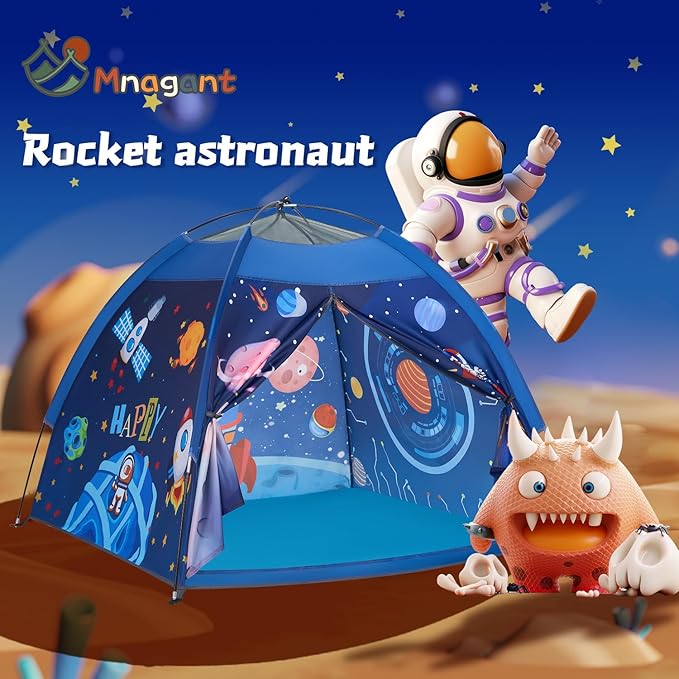 Mnagant Space World Play Tent Galaxy Dome Playhouse for Boys and Girls Imaginative Play-Astronaut Space for Kids Indoor and Outdoor Fun, Perfect Kid?™s Gift- 47" x 47" x 43"