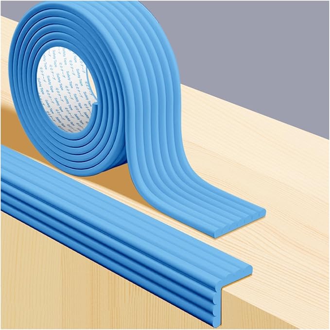 XPLKQXE Proofing Foam Bumper Set, Safety Guards Proof Bumper Guard, Coffee Table Edge Corner Protector Padding for Sharp Corners of Cabinets, Tables, Drawers (Color : Blue, Size : 1pcs)