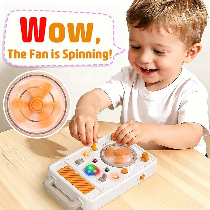 Montessori Busy Board Toys for 1 Year Old Boy, Educational Sensory Light Switch Toys for Toddlers 1-3, Travel Learning Activities for 2 Year Old Girl Birthday Gifts