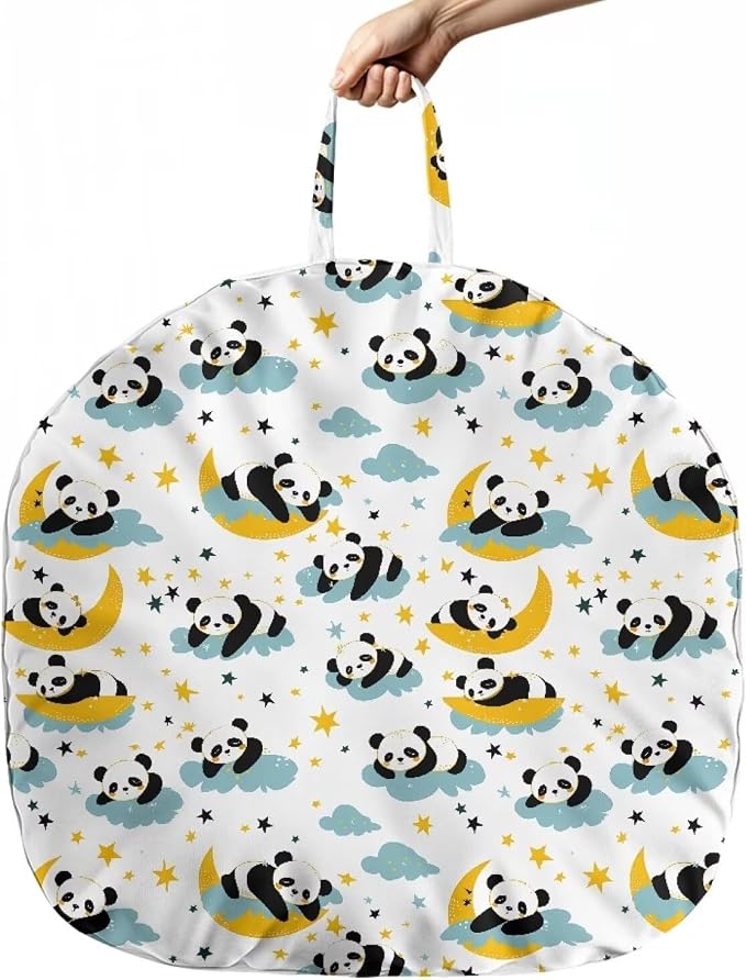Cartoon Panda Nursing Pillow Cover Girls Breastfeeding Pillow Cover for Baby, Snug Fits Newborn Nursing Pillow Case Super Soft Breathable Breastfeeding Pillow Slipcover