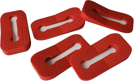 2025-26 Mom's Choice Winner- Gas Stove Knob Locks - Red Silicone Stove Knob Safety Covers for Toddlers, Pets - Child Proof Universal Size Knobs - Baby Proofing Protectors for Electric Stoves- 5Pcs