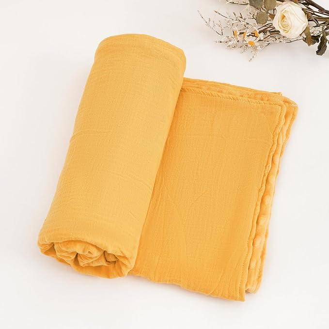 2 Pack Minky Baby Blankets,Super Soft Receiving Blankets with Muslin Cotton Front & Dotted Fleece Backing,39x29.5 Inches,Printed Bed Throws Newborn(Sun)