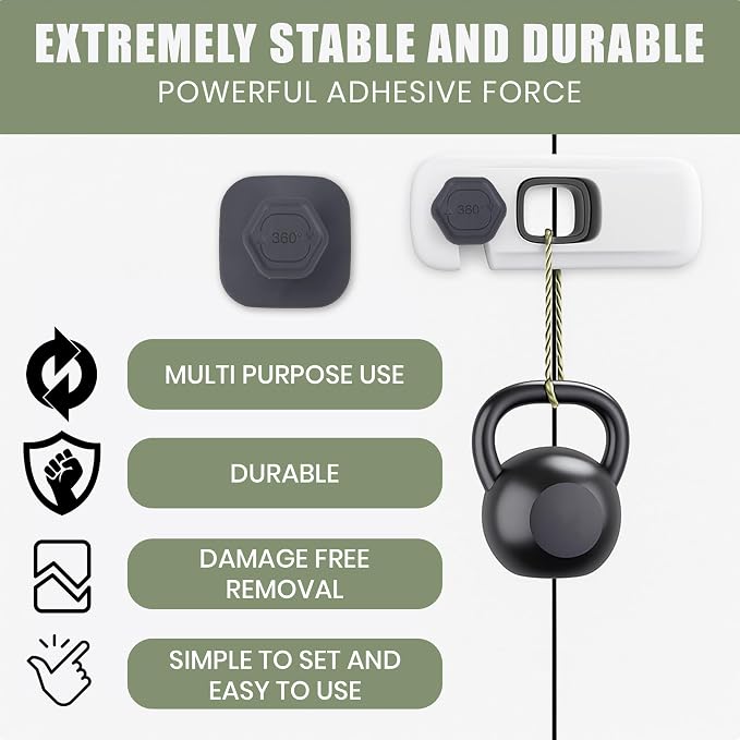 5 Pack Child Safety Refrigerator Lock, Fridge Locks for Kids with Sticky Adhesive Pads, Child Safety Locks for Doors, RV Refrigerator, Oven Lock, Baby Cabinet Lock - Grey