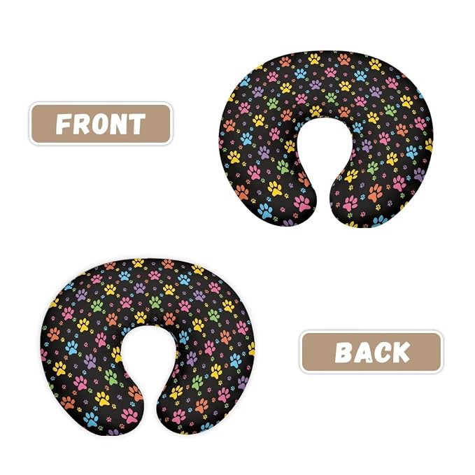 Dog Paws Breastfeeding Pillow Slipcover for Baby Nursing Pillow Slipcovers for Breastfeeding Moms Fits The Original Support Pillow for Breastfeeding and Bottle Feeding