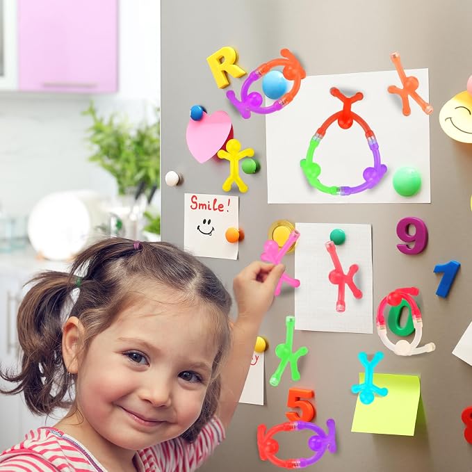 6pcs Travel Magnetic Toys for Kids Toddlers: Portable & Durable for Airplane Road Trip Car Travel Games, Magnetic-People-Magnet-Men, Creativity & Educational, Fidget Toys for Classroom Office