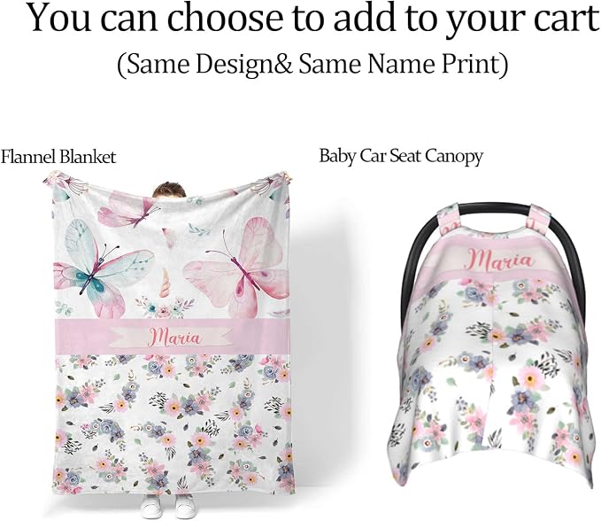 Custom Diaper Bag Backpack with Name Personalized Floral Butterfly Nappy Bag for Mommy Mother's Day Gift Customized Adjustable Shoulders Nursing Bag Daypack