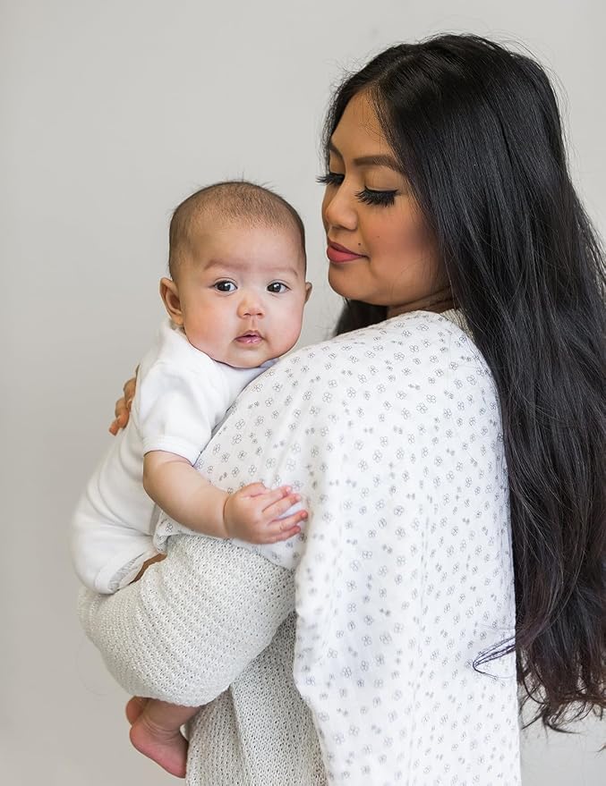 Amazing Baby Muslin Swaddle Blanket for Baby Boy & Girl, Receiving Blanket for Newborn, 100% Cotton Swaddle Wrap, Baby Registry & Gift, XLarge 46 x 46 inches, Milestone Blanket, Loved Wreath