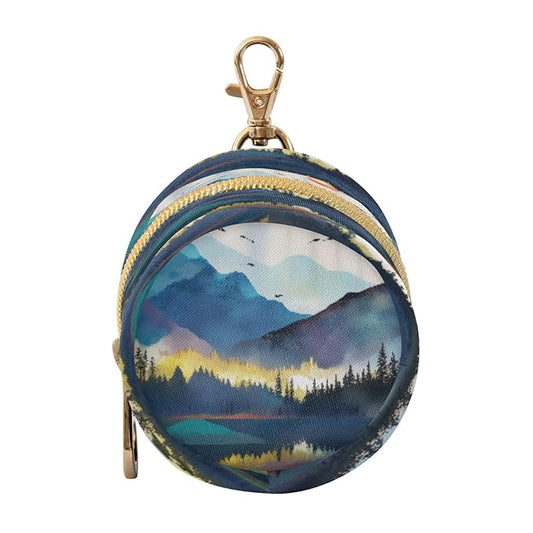 Forest Mountain Pacifier Holder Case for Newborns Portable Travel Pacifier Storage Container for Diaper Bags
