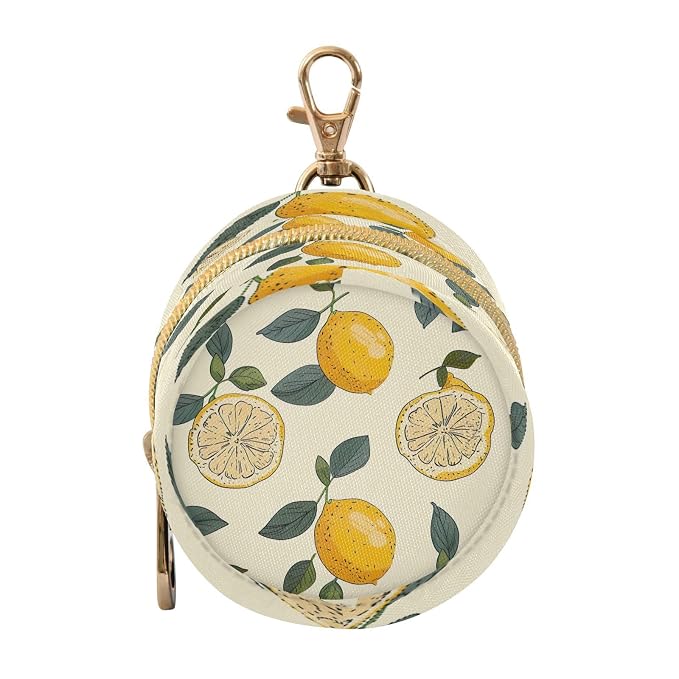 Fresh Lemon Pacifier Holder Case for Newborns Portable Travel Pacifier Storage Container for Diaper Bags