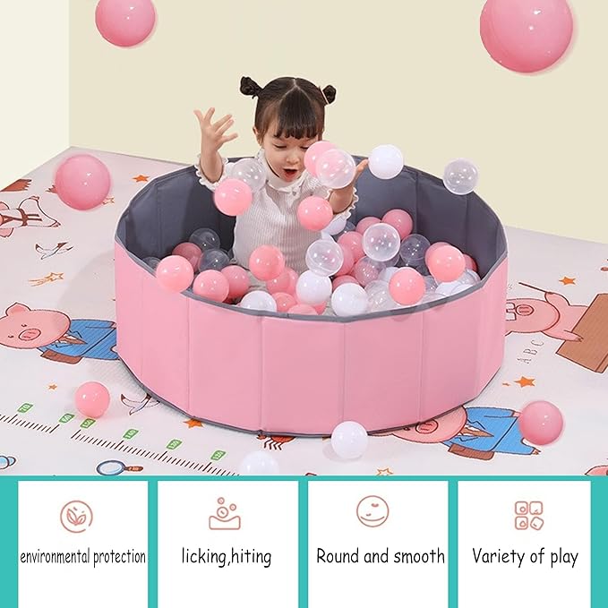 200/500/1000/2000 Count Soft Plastic Ball Pits Balls Colorful Play Pits Balls for Pet Dogs Ball Pits 2.2" Large Phthalate Free Bpa Free Balls for Toddlers 1-3 Baby Kids