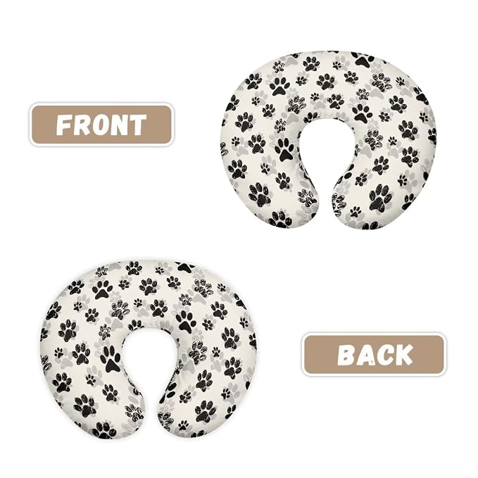 Brown Paws Nursing Pillow Covers for Breastfeeding Pillow, Cozy Nursing Slipcover Breastfeeding Pillow Covers for Breastfeeding Mom