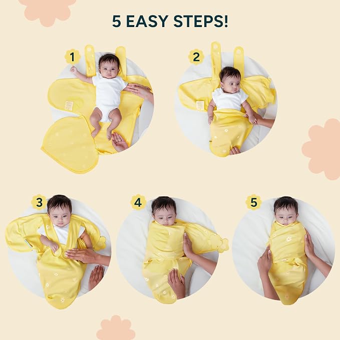 Swaddle Wrap for Newborns – Premium Organic Cotton, Wake Me Not Swaddle with Baby-Safe Closure, Ultra-Soft & Snug Sleep Sack, Breathable Swaddling Blanket, Gifts for 0-3 Months, Pack of 2