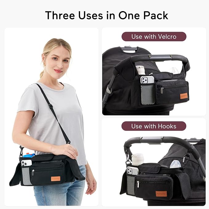 Momcozy Universal Stroller Organizer & Handle Strap for Baby Stroller