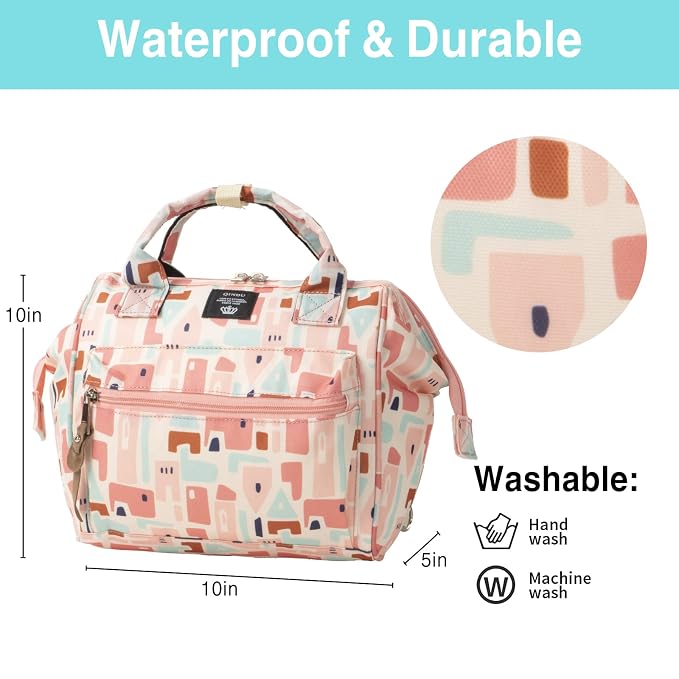 Beaulyn small diaper bag,mini diaper bag backpack,crossbody baby bag for mom,diaper bag tote for boy girl toddler with Insulated Pocket