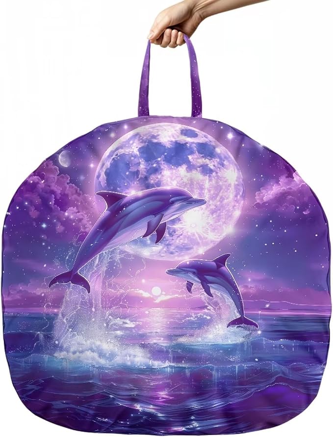 Purple Dolphin Nursing Pillow Cover for Breastfeeding Pillows Breastfeeding Pillow Slipcovers for Baby Boys & Girls Ultra Soft Infant Nursing Pillowcase for Newborn