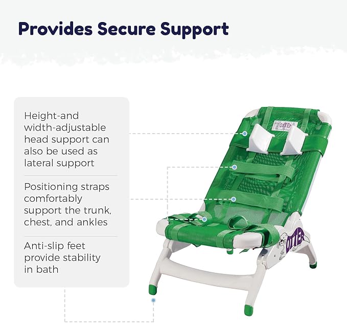 Inspired by Drive OT 3000 Otter Pediatric Bath Chair, Green