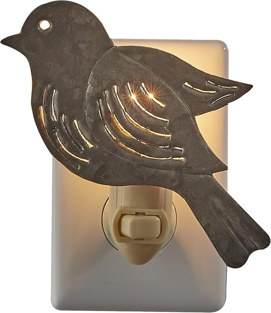 Park Designs Galvanized Bird Night Light