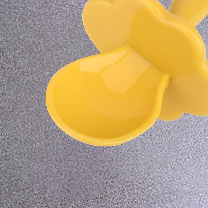 BESPORTBLE 4Set Eating Training Spork Set Safe Utensils for Boy Girl Portable Household Tableware Comfortable Grip Easy to Clean Random Color