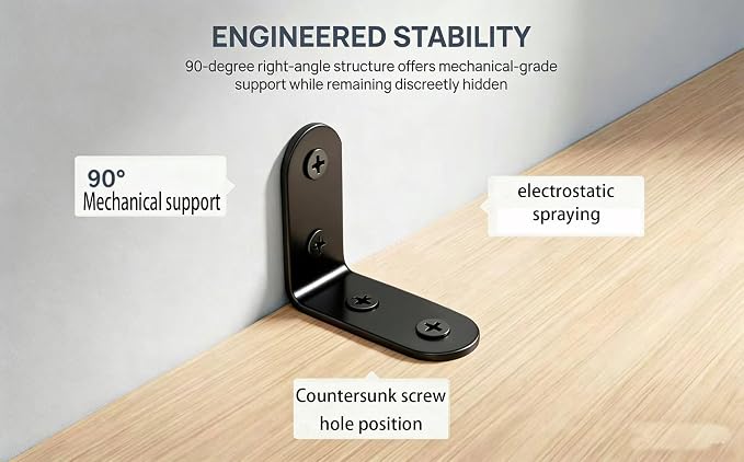 Furniture Anchors Securing 400lbs,Wall Anchor Earthquake Straps Prevent Baby Pet from Falling Furniture (Black, 1.6 in)