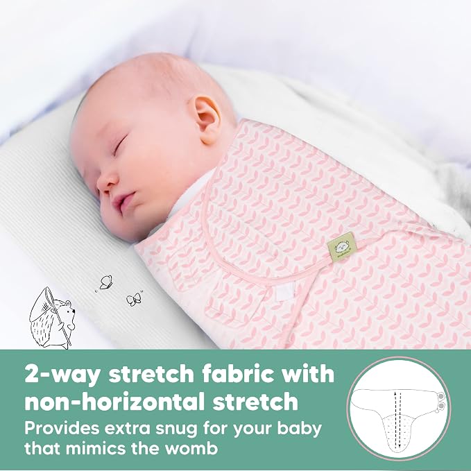 KeaBabies Baby Swaddle Sleep Sacks and Jersey Fitted Crib Sheets for Boys and Girls Bundle - 3-Pack Newborn Baby Swaddles 0-3 Months - Fits Standard Nursery Crib Mattresses