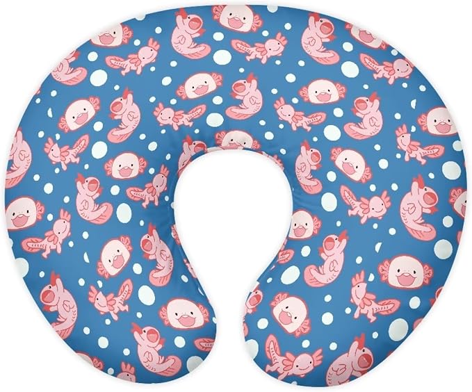 Bubble Axolotl Nursing Pillow Covers U-Shaped Feeding Pillow Cover for Nursing Pillow Hidden Zipper Design Soft and Skin-Friendly