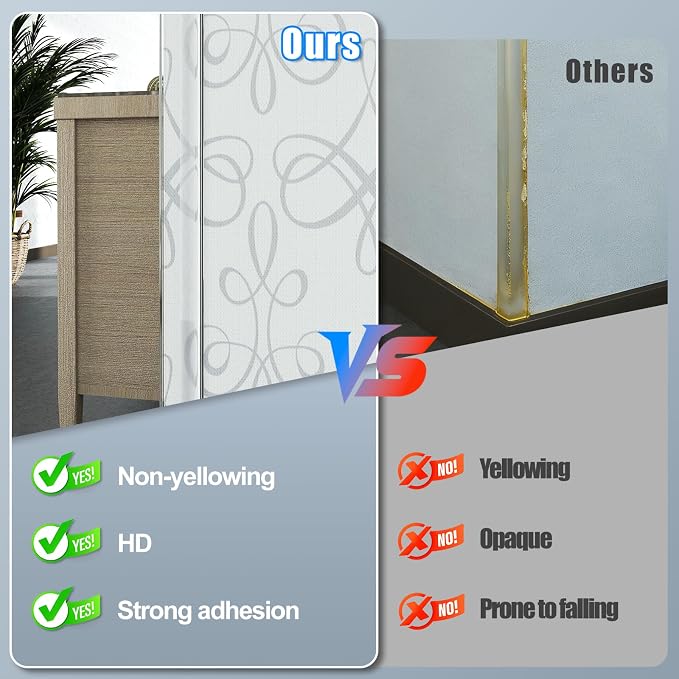 Wall Corner Protector - 4PCS, 16"x1.18" - Self Adhesive Clear Corner Protectors for Walls, Cabinet Doors, Edge Protector Trim; Easy to Install Corner Guards for Walls (40.6cm x 3cm)