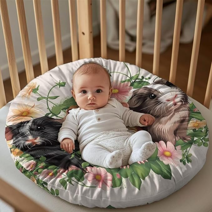 Guinea Pig Nursing Pillow Cover for Breastfeeding Pillows Breastfeeding Pillow Slipcovers for Baby Boys & Girls Ultra Soft Infant Nursing Pillowcase Pillow Case for Newborn