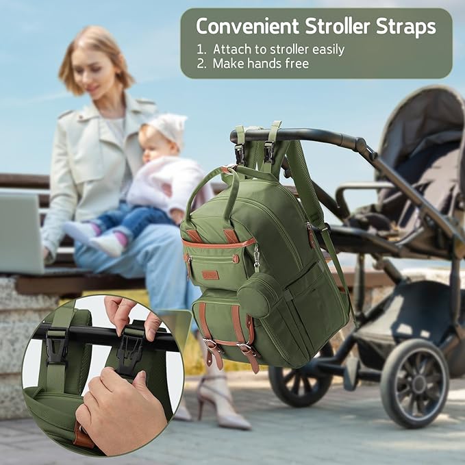 Maelstrom Diaper Backpack, 30L Army Green