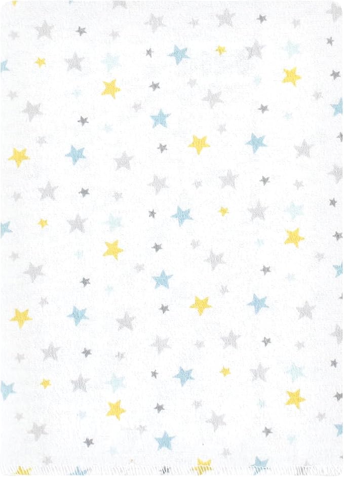 Hudson Baby Unisex Baby Cotton Flannel Burp Cloths Bundle, Boy New Elephant, One Size