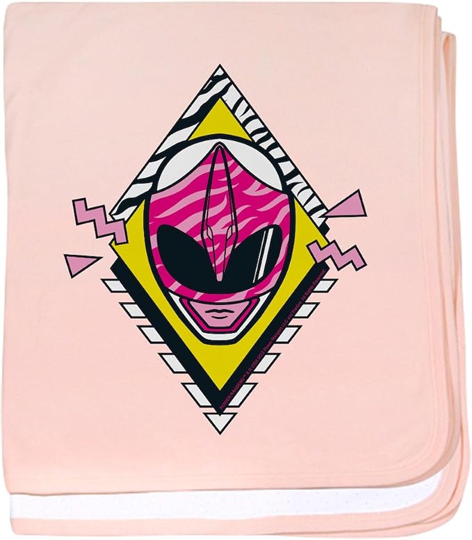 CafePress Mighty Morphin Power Rangers Pink Ran Baby Blanket, Super Soft Newborn Swaddle