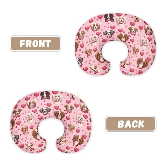 Dog Balloon Nursing Pillow Cover Slipcover, Breastfeeding Newborn Infant Feeding Cushion Cover Pillow Slipcovers for Breastfeeding Moms