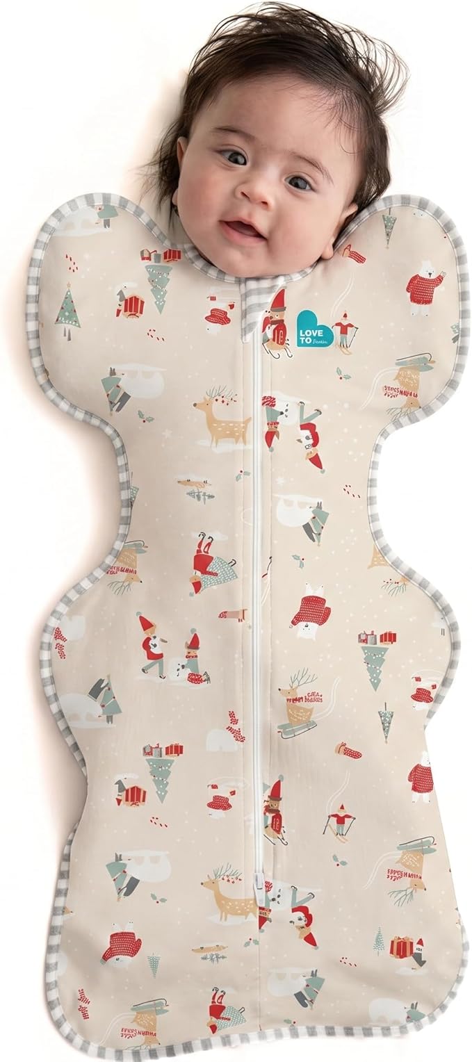 Love to Dream Swaddle UP, Baby Sleep Sack, Self-Soothing Swaddles for Newborns, Get Longer Sleep, Secure Fit Helps Calm Startle Reflex, New Born Essentials for Baby, 1.0 TOG, 5-8.5 lbs, Beige