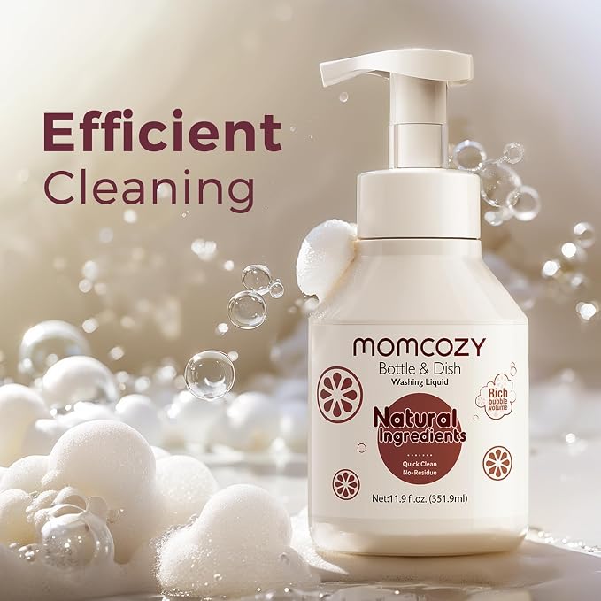 Momcozy Bottle Brush Kit Green & Momcozy Bottle Brush Cleaning Fluid