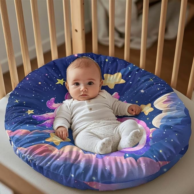 Rainbow Axolotl Boy Girl Gender Neutral Nursing Pillow Cover Baby Breastfeeding Slipcover Infant Newborn Nursery Bottle Pillowcase Feeding Cushion Cover (Pillow NOT Included)