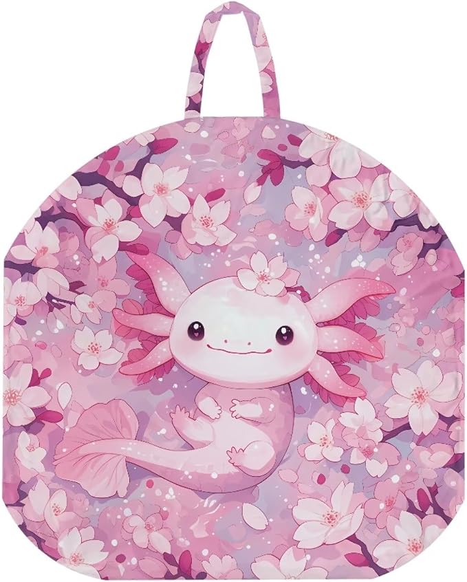 Cherry Blossom Axolotl Boy Girl Gender Neutral Nursing Pillow Cover Baby Breastfeeding Slipcover Infant Newborn Nursery Bottle Pillowcase Feeding Cushion Cover (Pillow NOT Included)