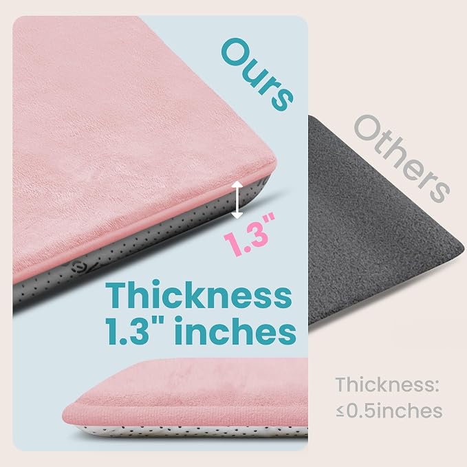 Baby Play Mat for Floor,Extra Large 59"×71" Playpen Mat for Tummy Time,Thicker Padded Elasti Foam Activity Mats,Water Repellent Ultra Soft Velvet,Non-Slip Backing Safe（Pink）