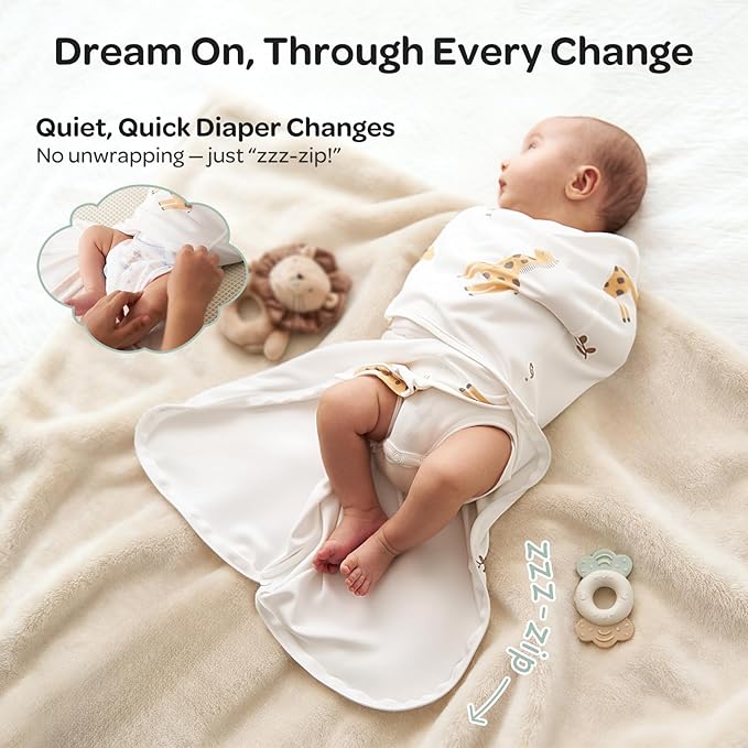 Momcozy Swaddles for Newborns, Quiet Fastener Swaddle Suitable for Infant 0-3 Months, New-Parent-Friendly Sleep Sack, Reduce Startle Reflex, Newborn Boys Girls Registry Essentials, 2-Pack, Bravery