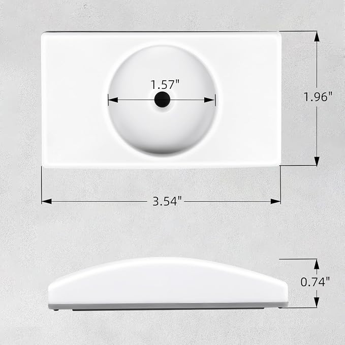 Baby Gate Wall Protector, Wall Guard for Pressure Gates, Protect Cups for Pressure Mounted Door, White, Rectangle, 4PCS