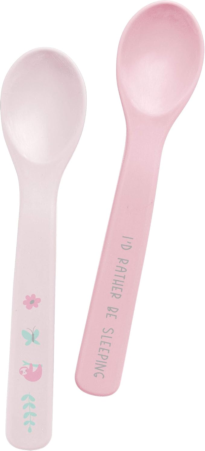 Stephen Joseph Baby Silicone Spoon Set, First Stage Feeding Spoons for Infants, Spoon Set Encourages Self-Feeding, Toddler Feeding Spoons, SLOTH