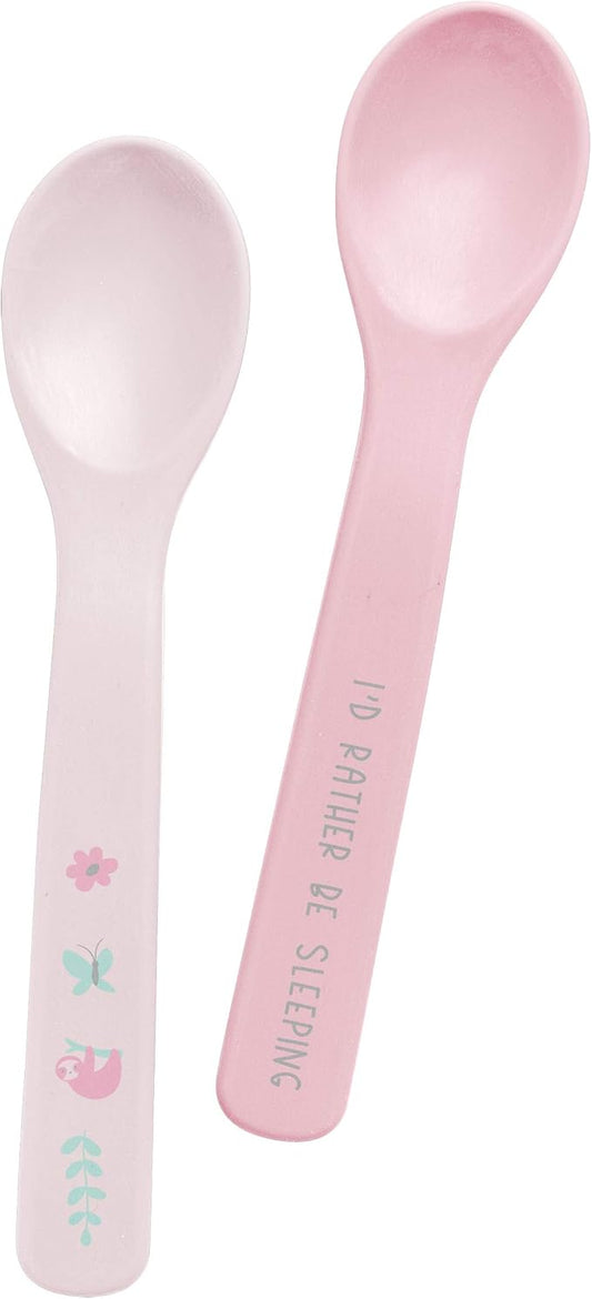 Stephen Joseph Baby Silicone Spoon Set, First Stage Feeding Spoons for Infants, Spoon Set Encourages Self-Feeding, Toddler Feeding Spoons, SLOTH