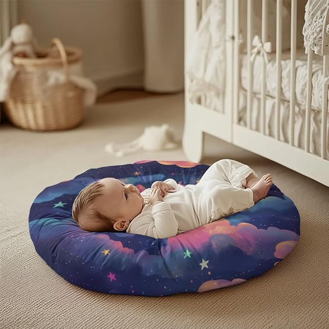 Rainbow Axolotl Nursing Pillow Cover Floral Neutral Breastfeeding Pillow Cover Fits 26in*24in Nursing Pillow for Baby Boy Girl,Neutral Baby Nursing Pillow Cover Pillow Not Included
