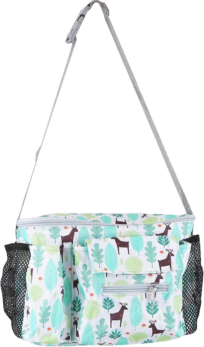 EUBUY Universal Stroller Organizer - Large Storage Bag with Cup Holders, Fits Most Baby and Pet Strollers