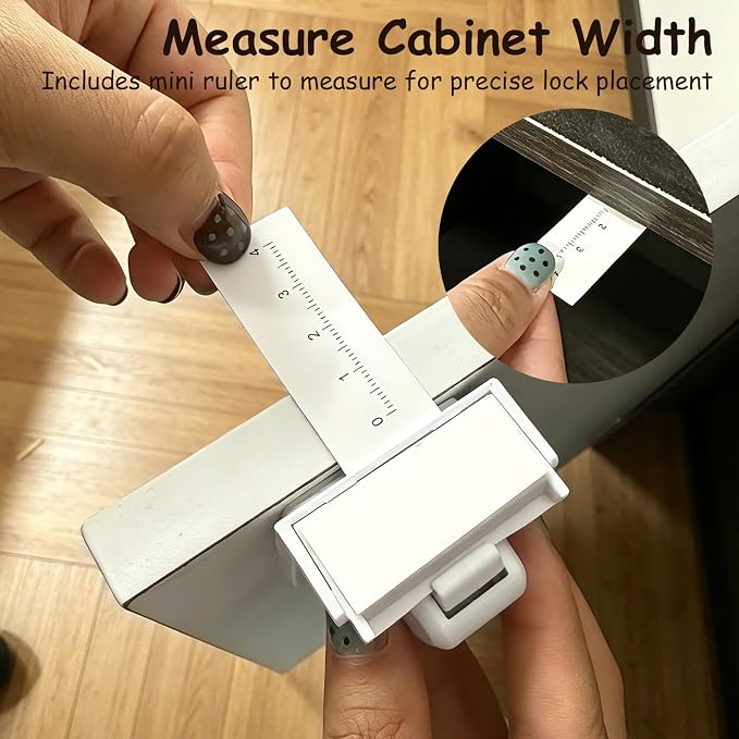 Deeki 20p Baby Safety Magnetic Cabinet Locks Invisible Cabinet Locks for Drawer Door Child Proofing Easy Installation Strong Adhesive