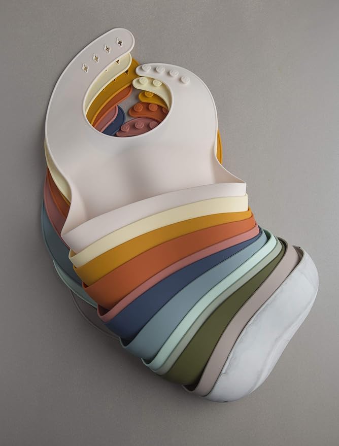 Loulou Lollipop Soft, Waterproof Silicone Feeding Bib